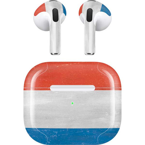 Netherlands Flag Distressed Apple AirPods (3rd Gen 2021) Skin